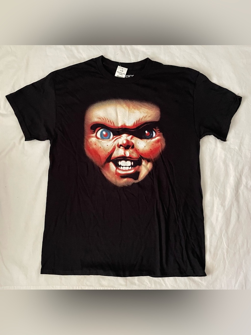 Chucky I’m Your Friend To The End Child’s Play Halloween T Shirt Sz L